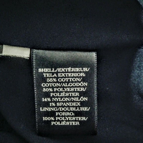 Ann Taylor Dark Blue & White Stripped Skirt - Picture 3 of 7